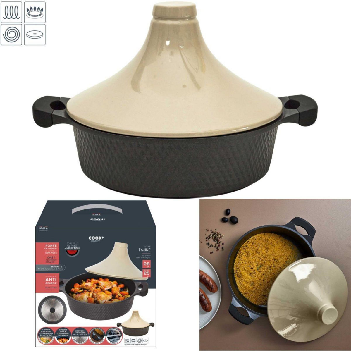 COOK CONCEPT Tajine 28cm induction