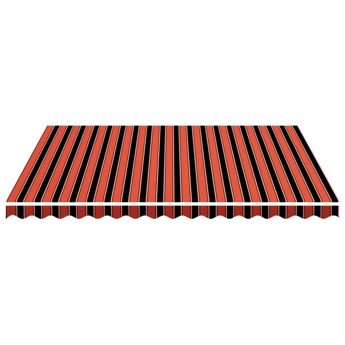 VIDAXL Tissu de remplacement pour auvent Orange et marron 4x3,5 m