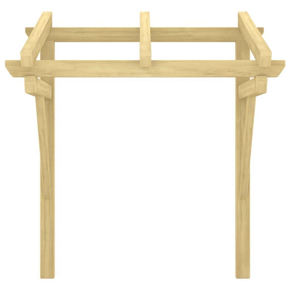 VIDAXL Auvent de porte 100x100x80 cm Bois de pin massif impregne