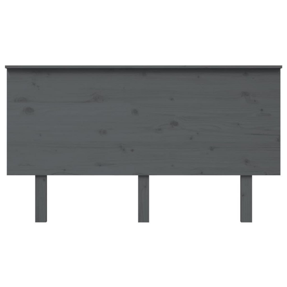 VIDAXL Tete de lit Gris 144x6x82,5 cm Bois massif de pin