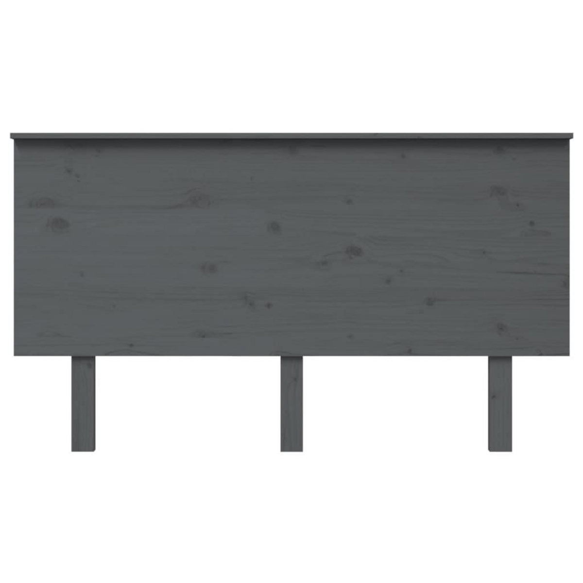 VIDAXL Tete de lit Gris 144x6x82,5 cm Bois massif de pin