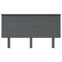 Voir la diapositive 3 : VIDAXL Tete de lit Gris 144x6x82,5 cm Bois massif de pin