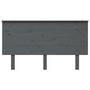 Voir la diapositive 3 : VIDAXL Tete de lit Gris 144x6x82,5 cm Bois massif de pin