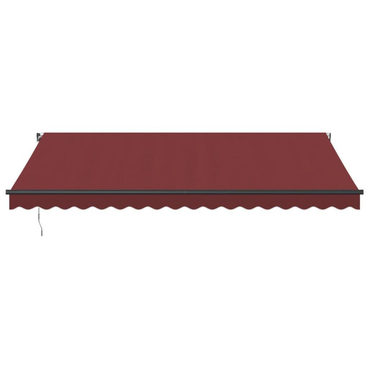 VIDAXL Auvent manuel retractable avec LED bordeaux 450x350 cm