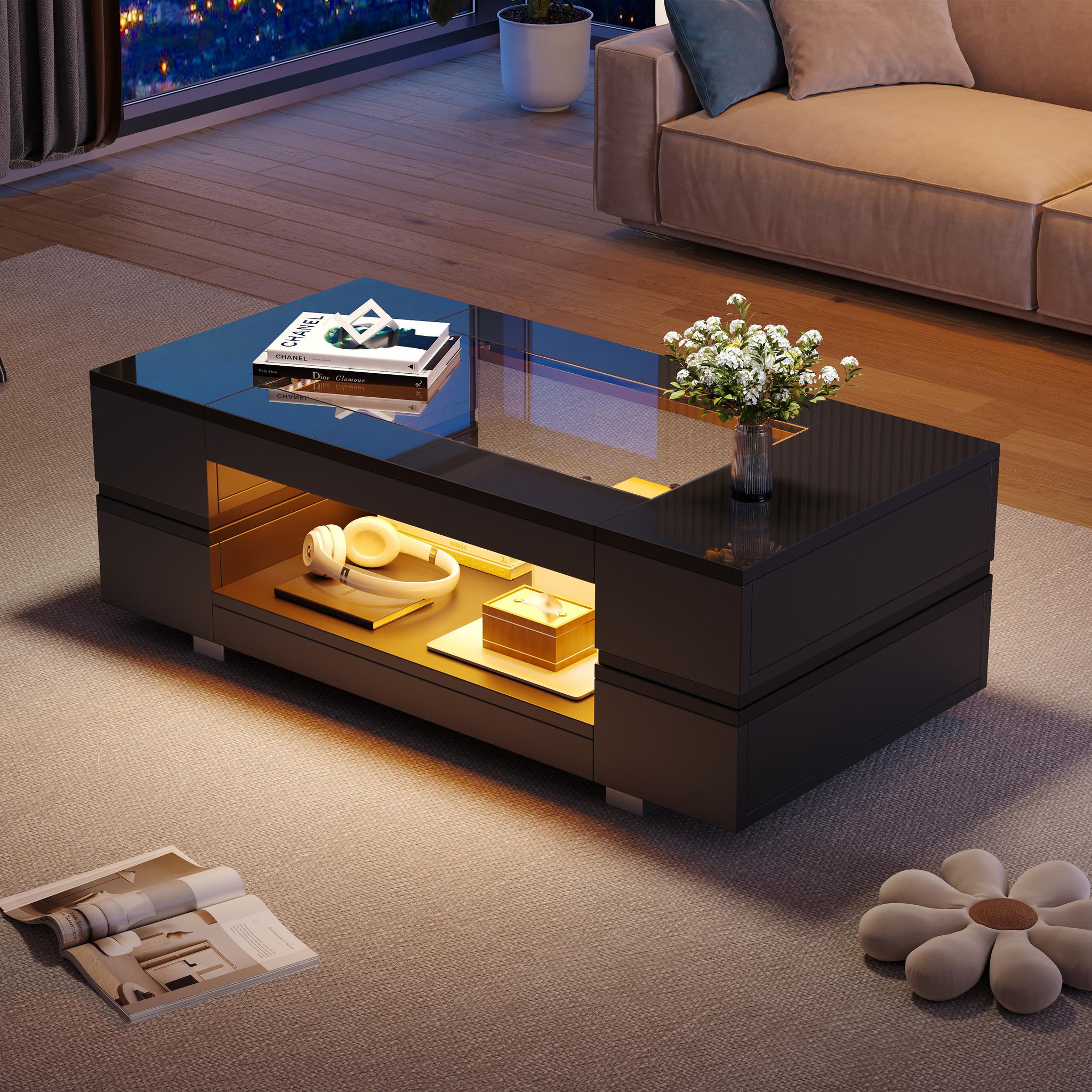 Voir la diapositive 5 : MERAX Table basse rectangulaire