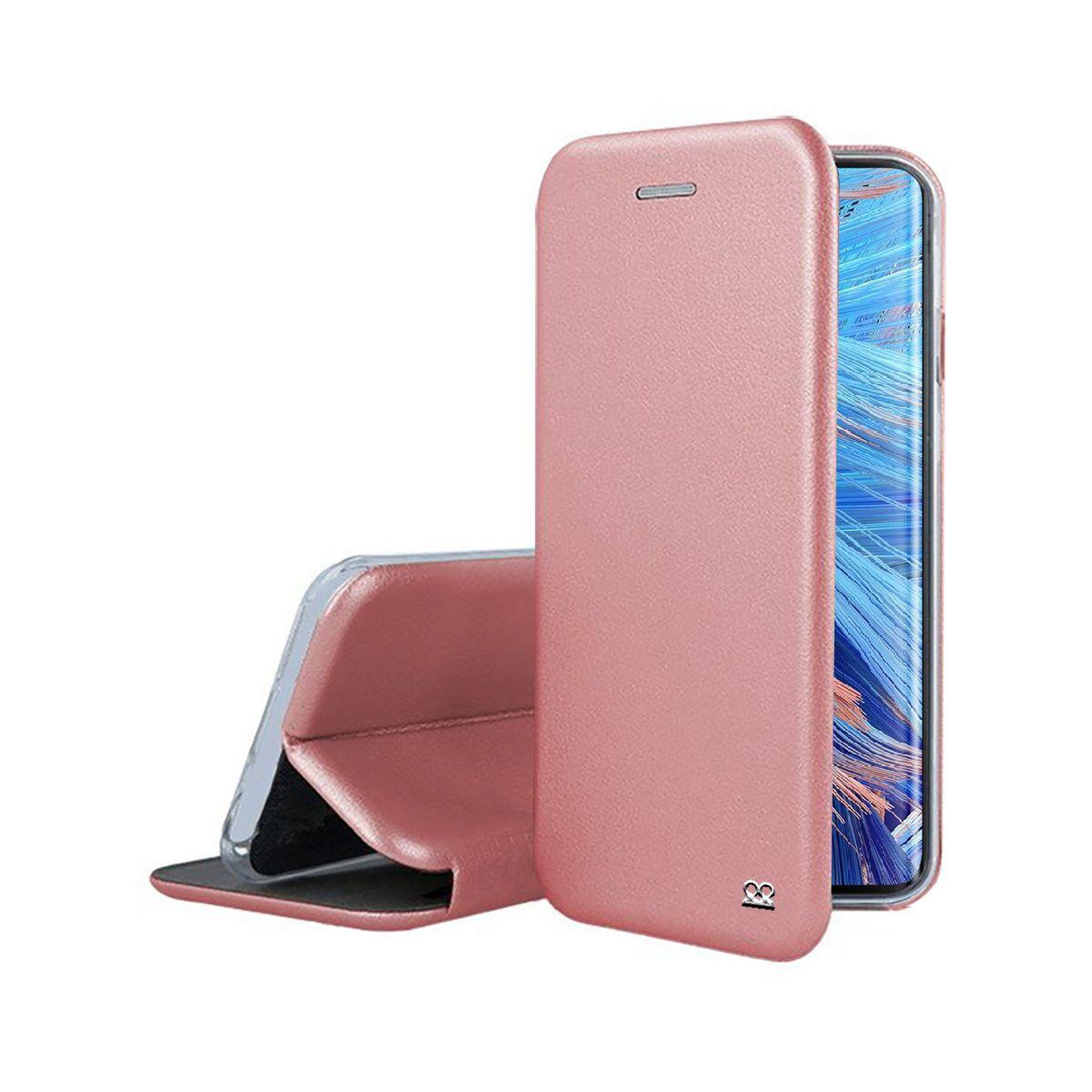 Voir la diapositive 1 : IBROZ Etui Oppo Find X2 Neo Cuir rose