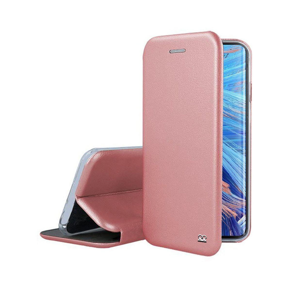 IBROZ Etui Oppo Find X2 Neo Cuir rose