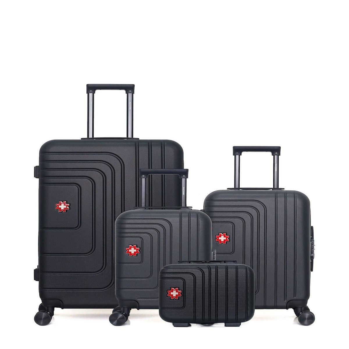 SWISS KOPPER SWISS KOPPER - LOT DE 4 - Valises grand format, cabine, cabine XXS et vanity RUTI