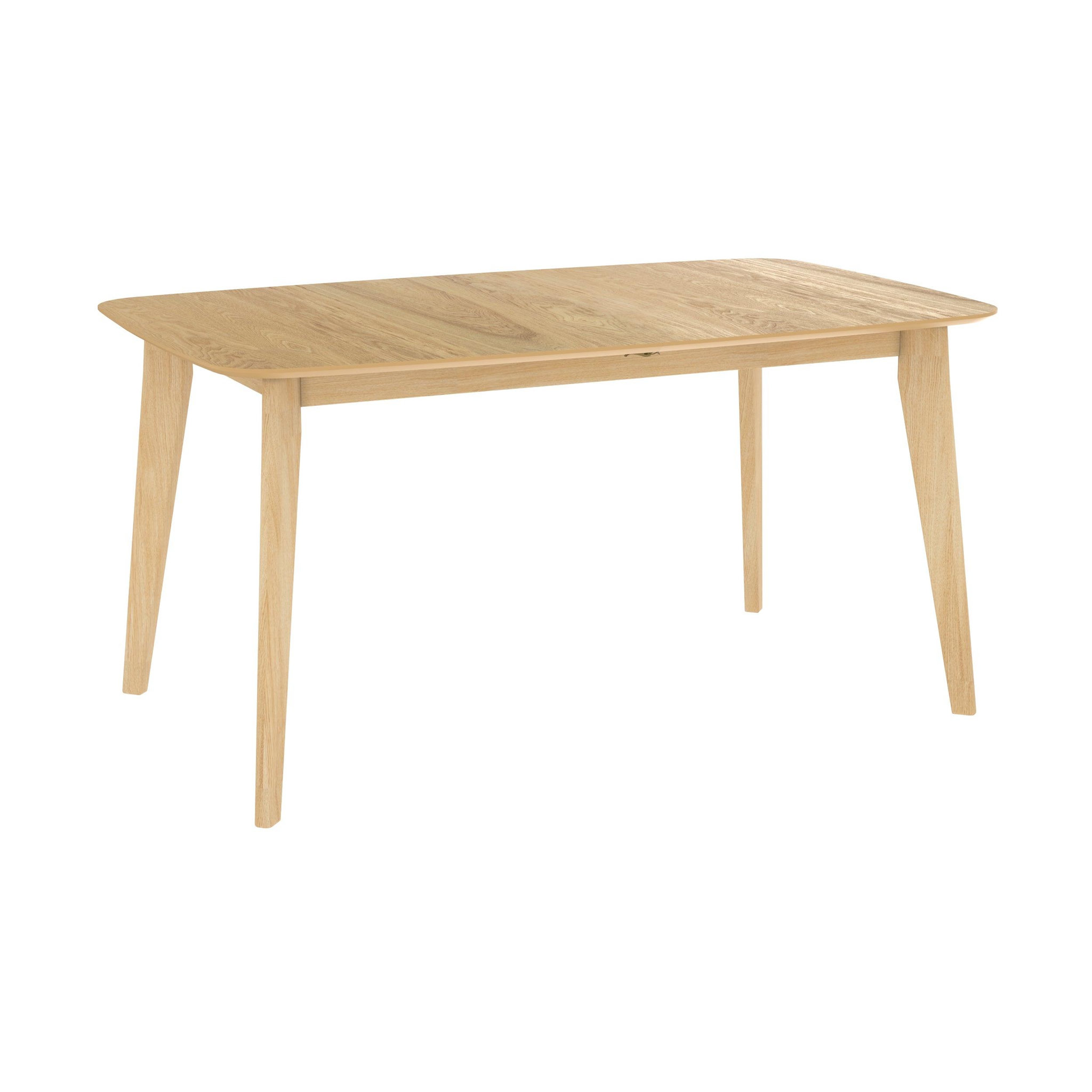 MAISON PAVANE Table rectangulaire 4/6 personnes extensible en bois clair 150/180 cm-oman