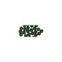 Rayher Perles en bois FSC 100%, polies, 6mm ø, vert moyen, 115 pièces