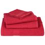 Voir la diapositive 4 : VIDAXL Serviettes de visage 2 pcs rouge 30x30 cm 360 g m² 100% coton