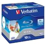 Verbatim Disques Blu-Ray Verbatim BD-R DL 50 Go 6x Surface imprimable - Pack de 10