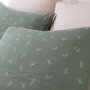 Voir la diapositive 4 : BATON ROUGE Parure housse de couette 100% gaze de coton imprimé celestine