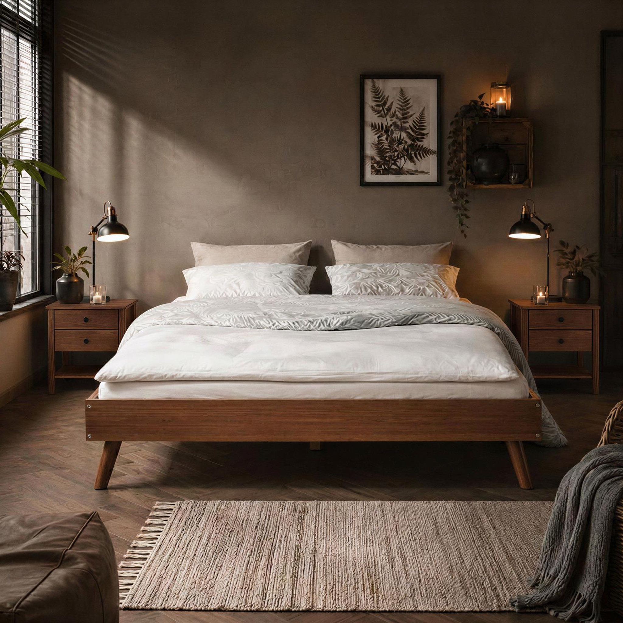 Voir la diapositive 2 : IDIMEX Lit futon karri 140 x 200 cm, en bois massif