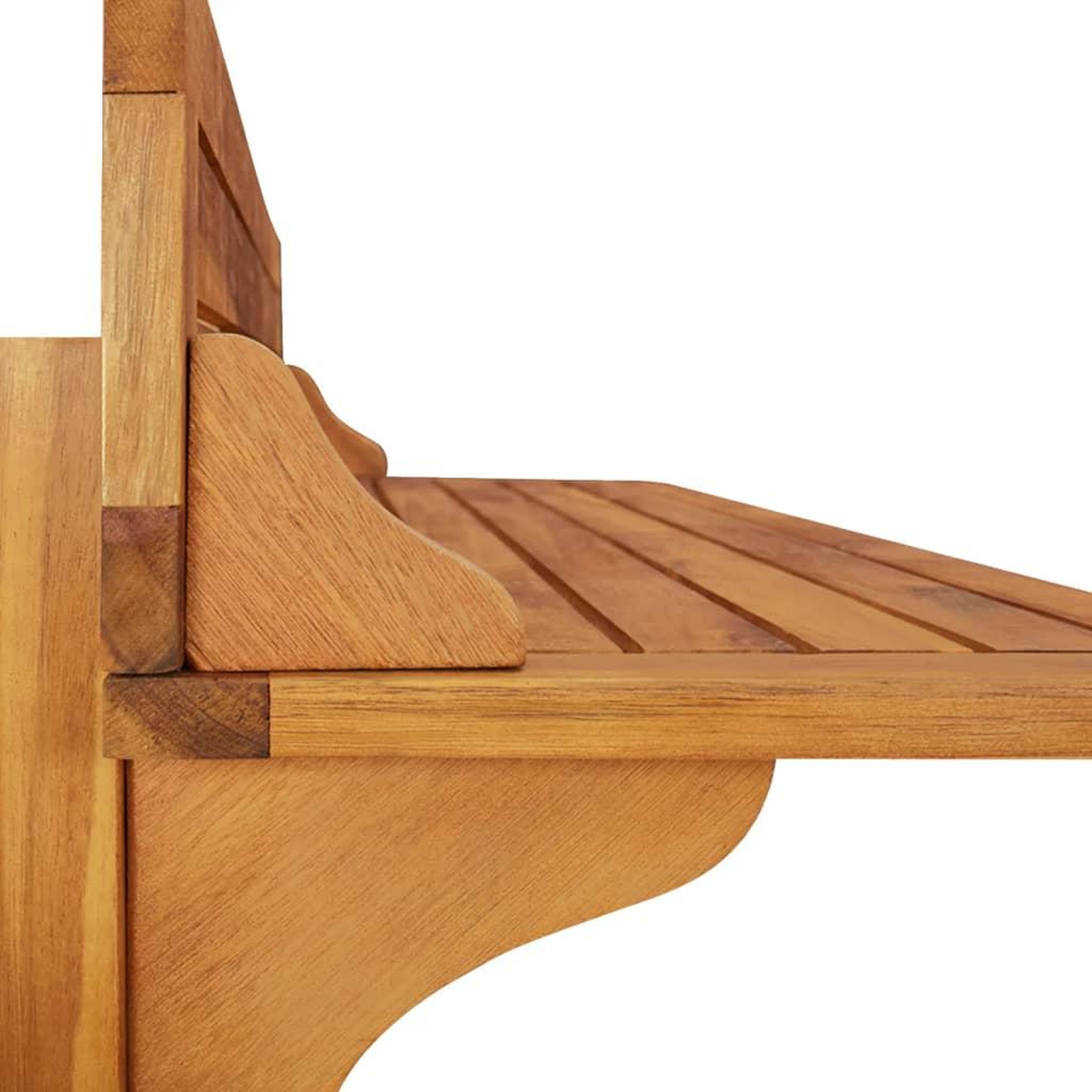 Voir la diapositive 4 : VIDAXL Ensemble de bar de balcon 3 pcs Bois d'acacia massif