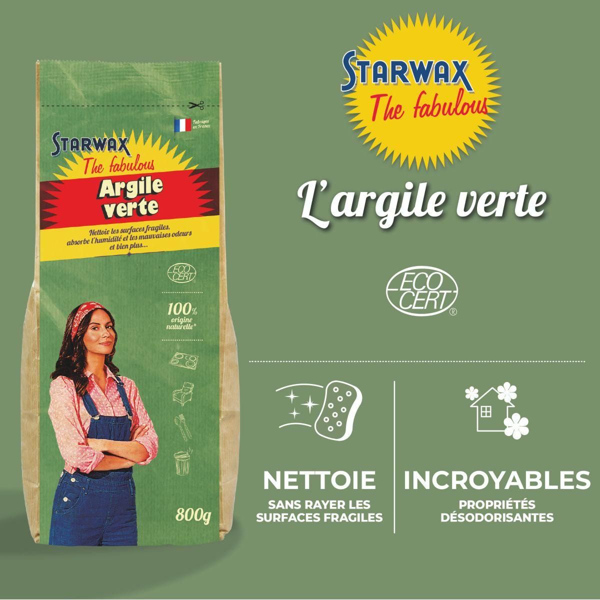 Starwax Nettoyant Argile vert 800G