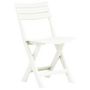 Voir la diapositive 2 : VIDAXL Chaises de jardin pliables lot de 2 Plastique Blanc