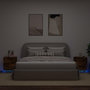 Voir la diapositive 1 : VIDAXL Armoires de chevet et lumieres LED 2 pcs chene fume
