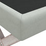 Voir la diapositive 5 : VIDAXL Tabouret de rangement Gris clair 110x45x49 cm Velours