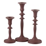 Paris Prix Lot de 3 Chandeliers  Lise  23cm Bordeaux