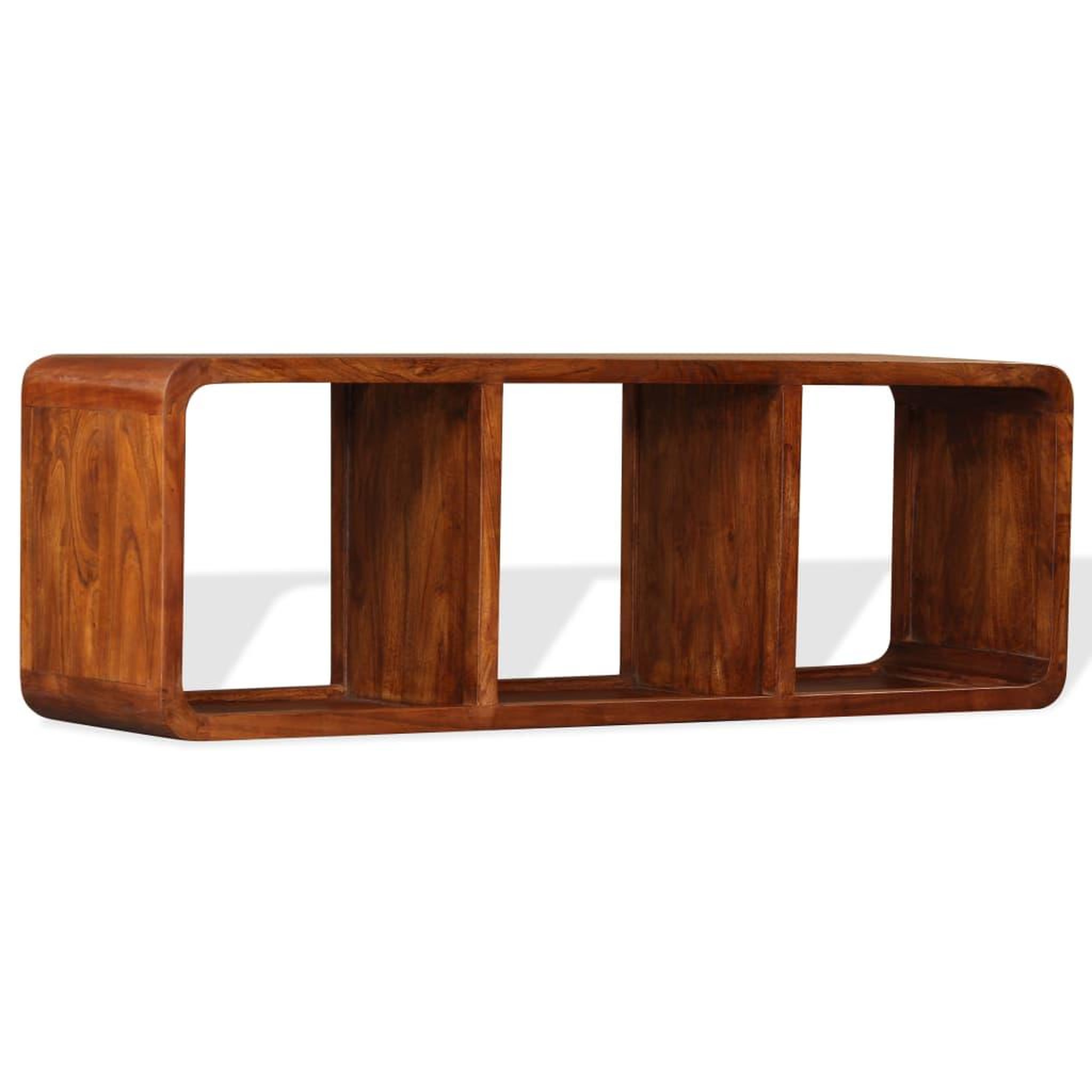 VIDAXL Meuble tv bois massif avec finition miel 120 x 30 x 40 cm