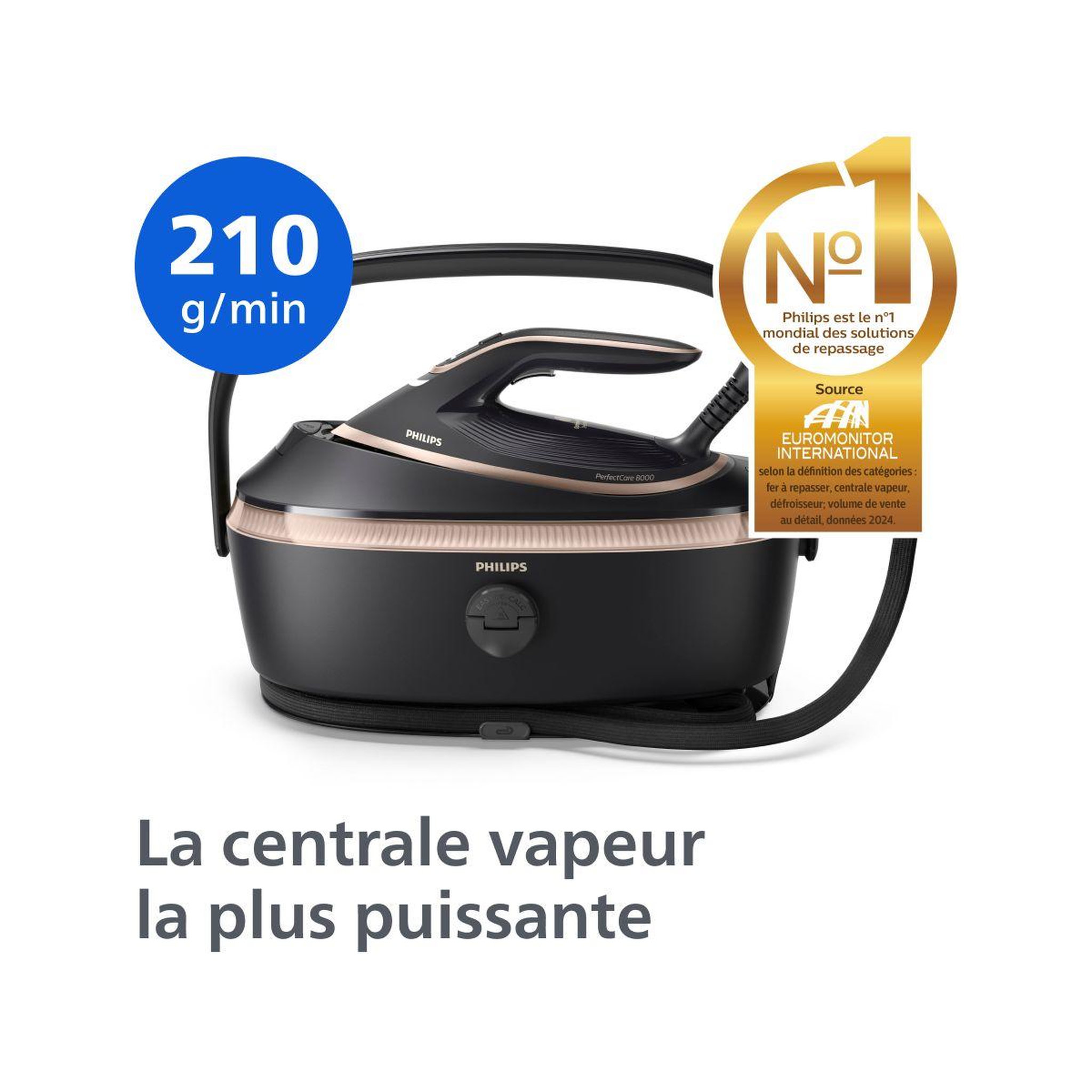 Voir la diapositive 3 : Philips Centrale vapeur psg8300/80