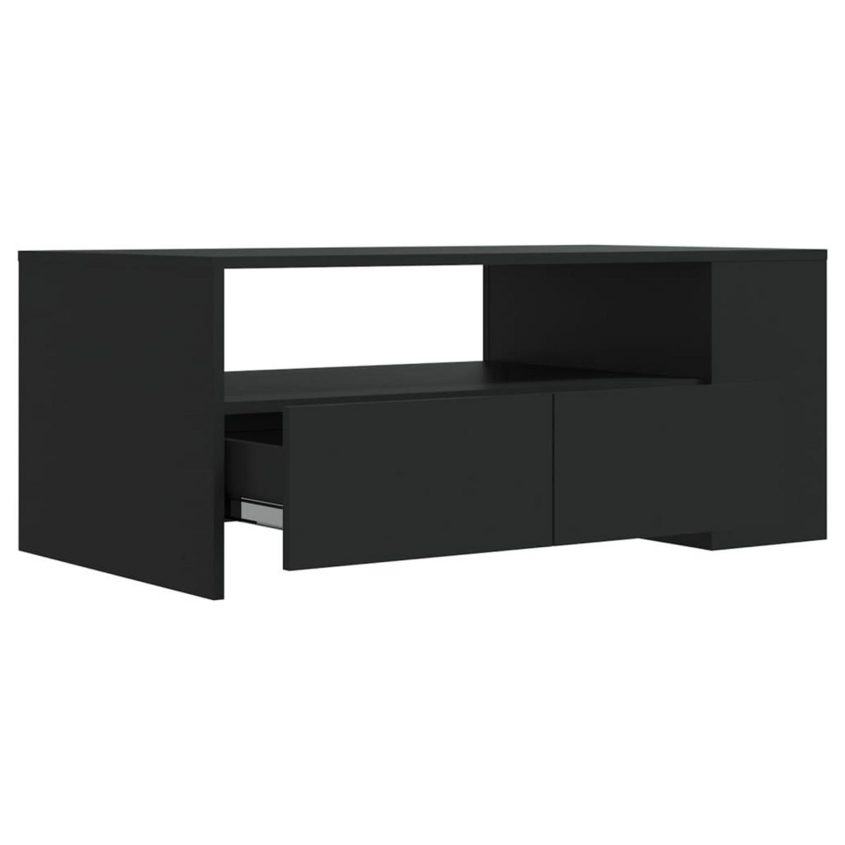 VIDAXL Table basse noir 102x55x42 cm bois d'ingenierie