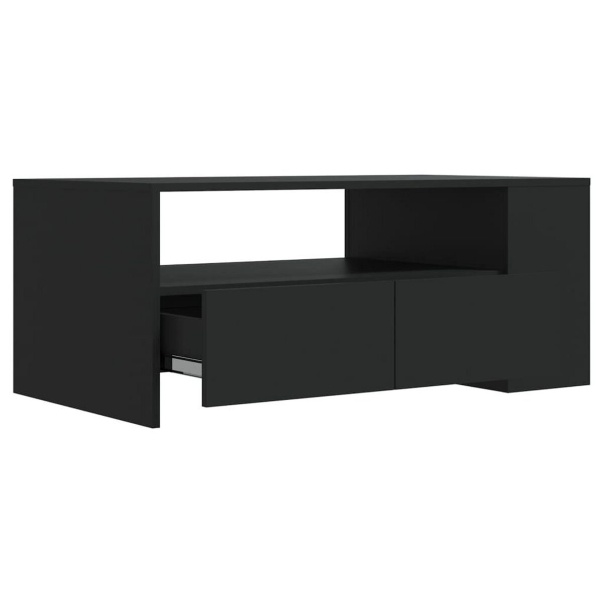 VIDAXL Table basse noir 102x55x42 cm bois d'ingenierie