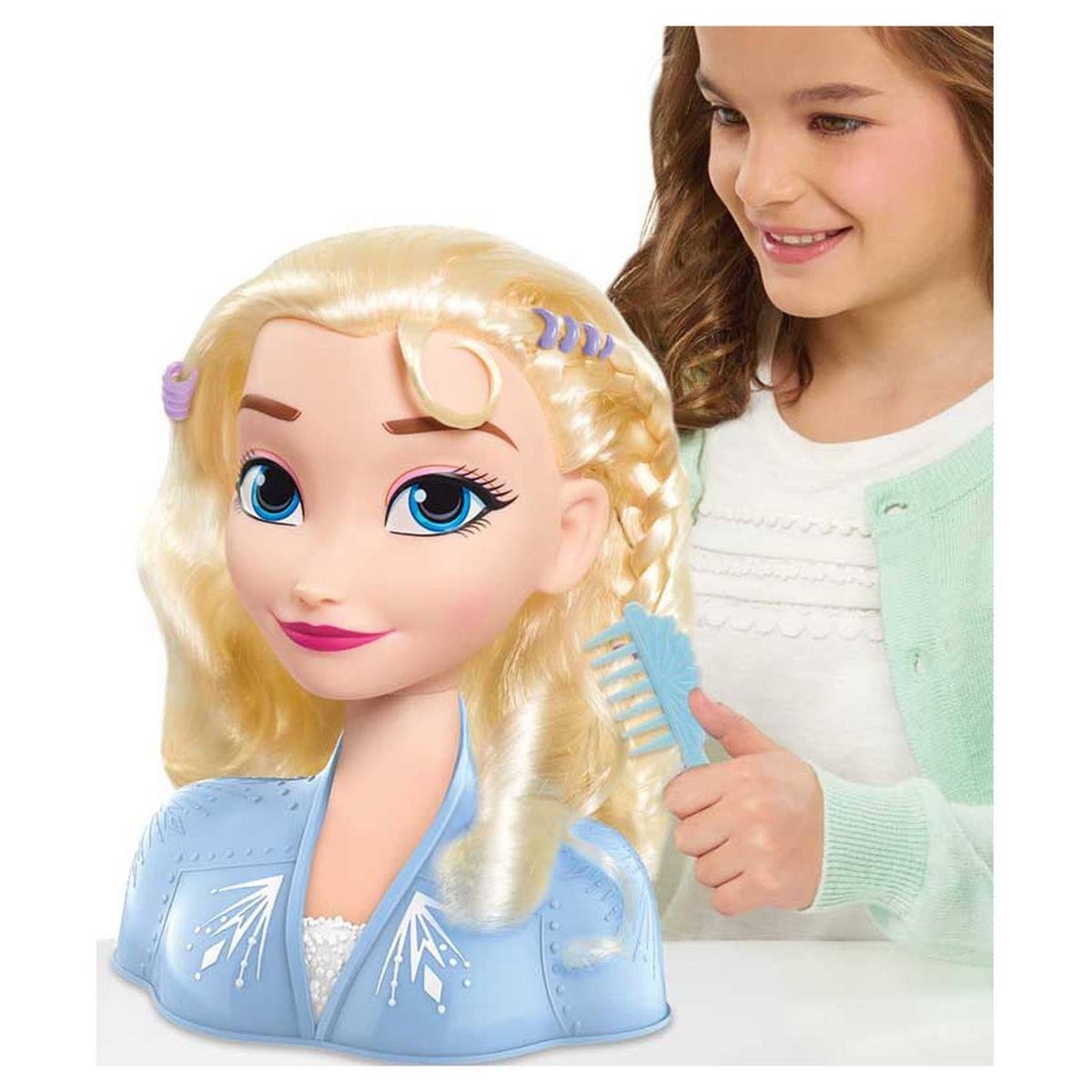 GIOCHI PREZIOSI Reine des Neiges 2 - Tête à Coiffer - Elsa