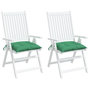 Voir la diapositive 4 : VIDAXL Coussins de chaise lot de 2 vert 50x50x7 cm tissu oxford