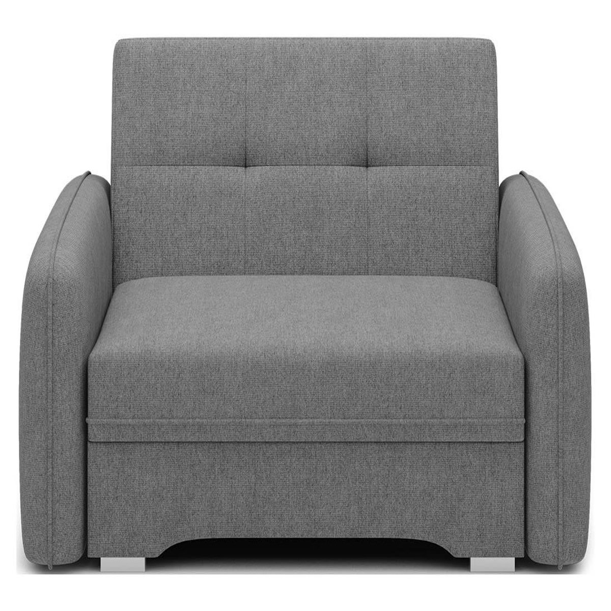 BEST MOBILIER Michelle - fauteuil convertible avec coffre en velours