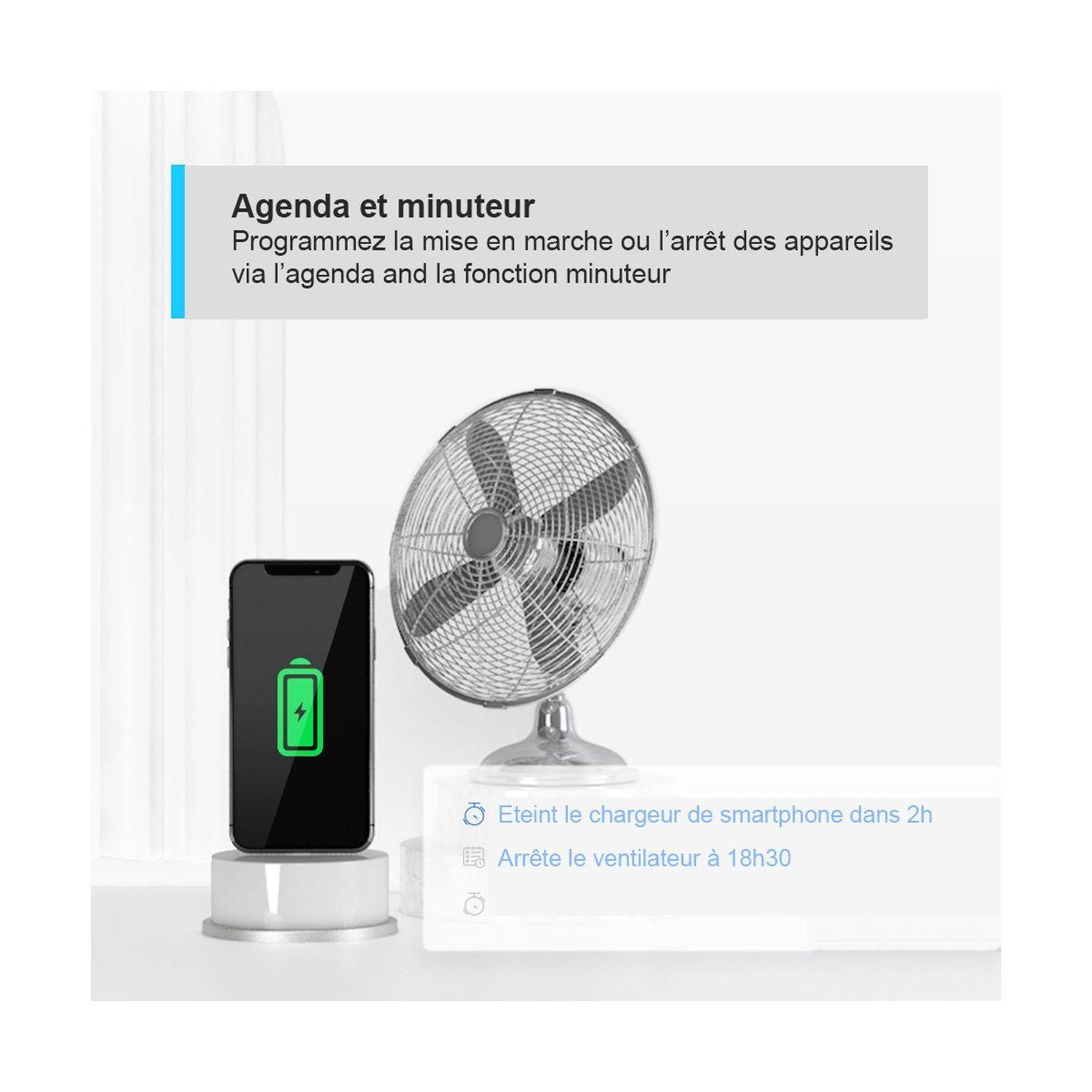 Voir la diapositive 3 : TP-LINK Prise connectée Tapo P100 Wifi Pack de 2