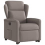 Voir la diapositive 4 : VIDAXL Fauteuil inclinable electrique taupe tissu
