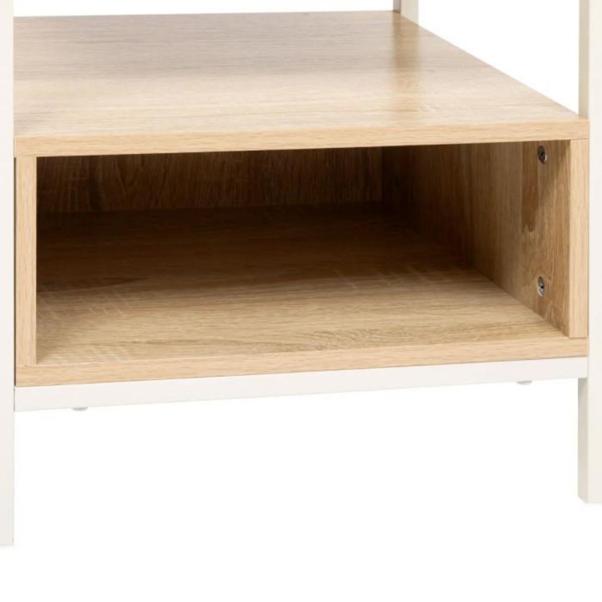 FIVE Table de Chevet Avec Niche  Curvy  50cm Naturel