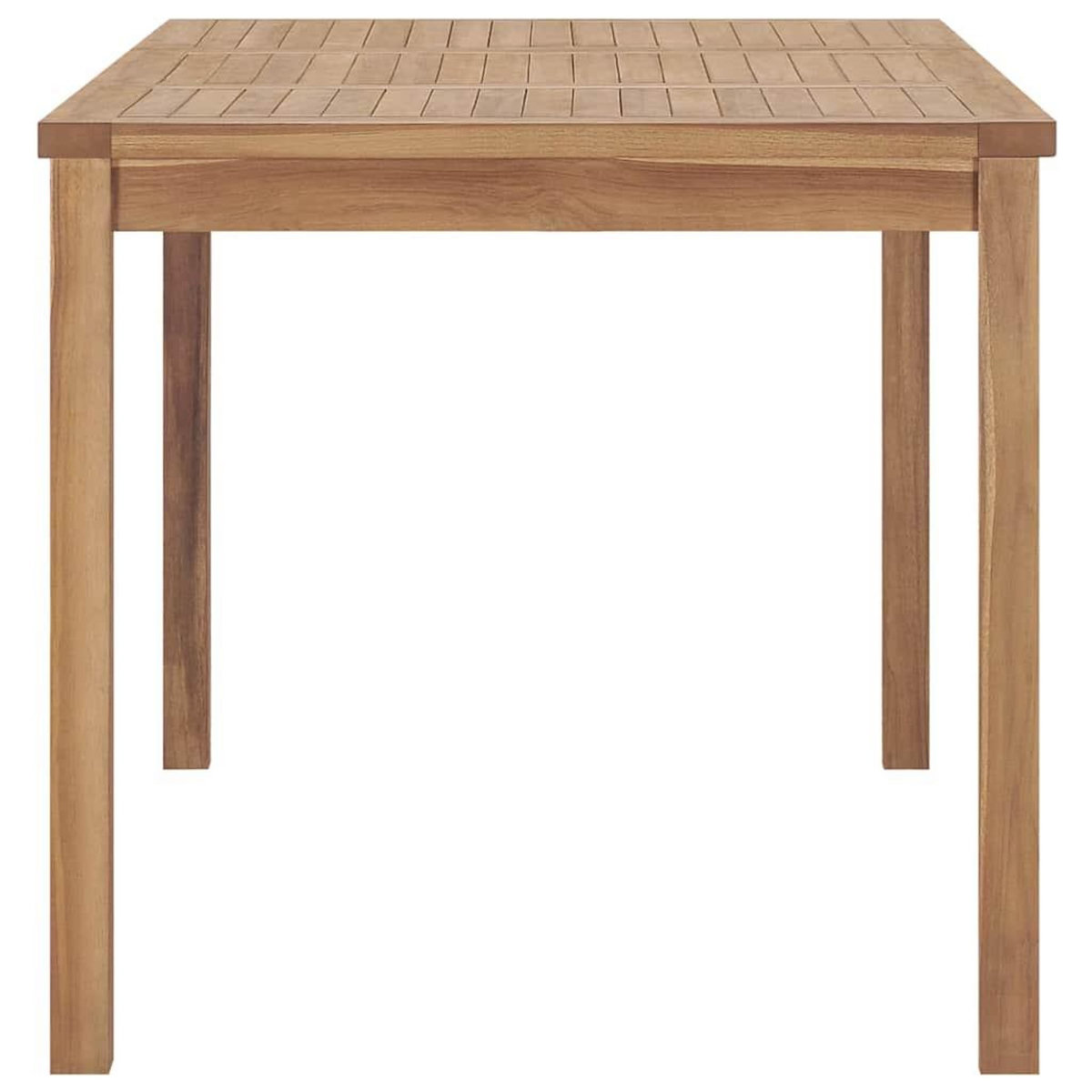 VIDAXL Table a dîner de jardin 140x80x77 cm Bois de teck solide