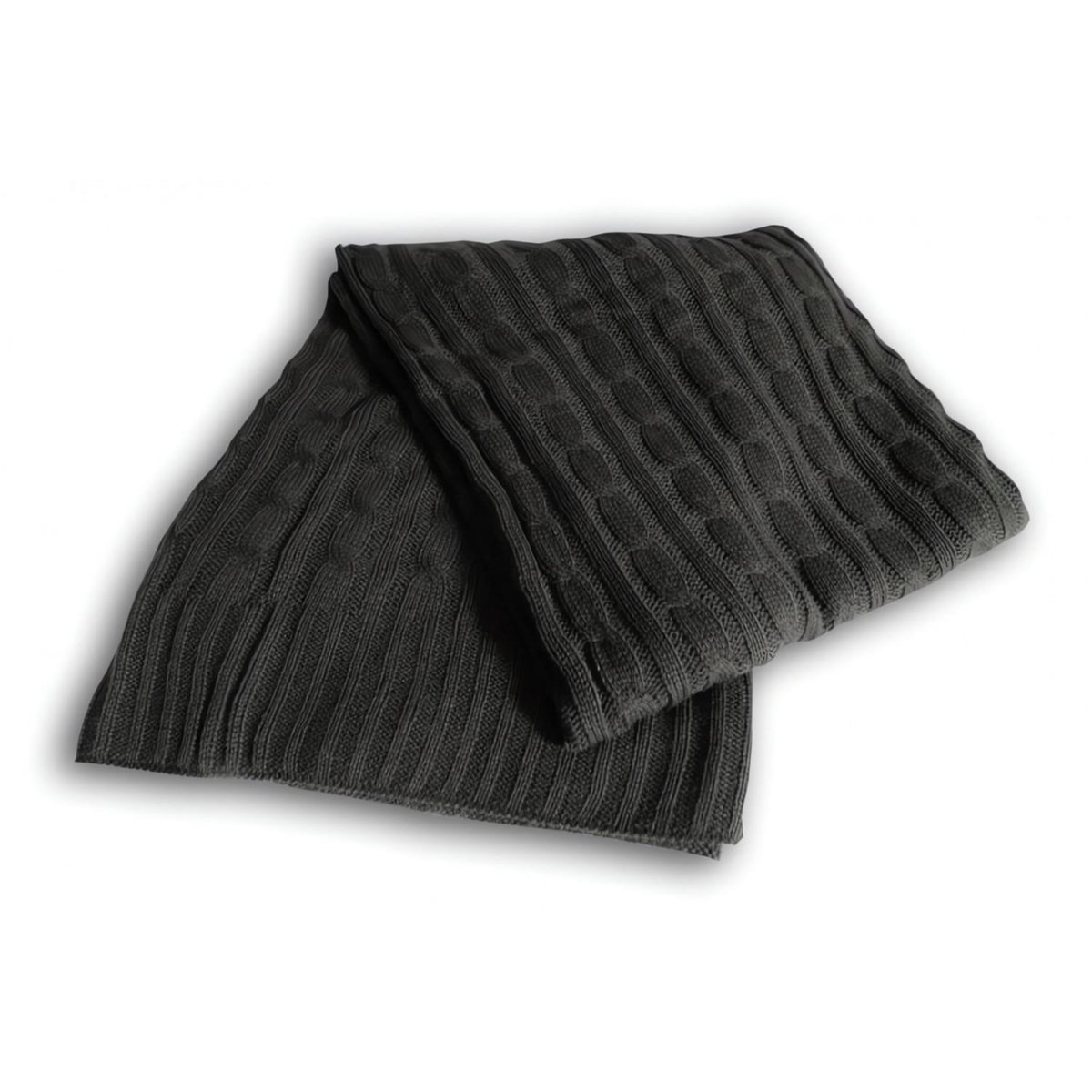 SOLEIL D'OCRE Plaid acrylique TRICOT 120x150 cm