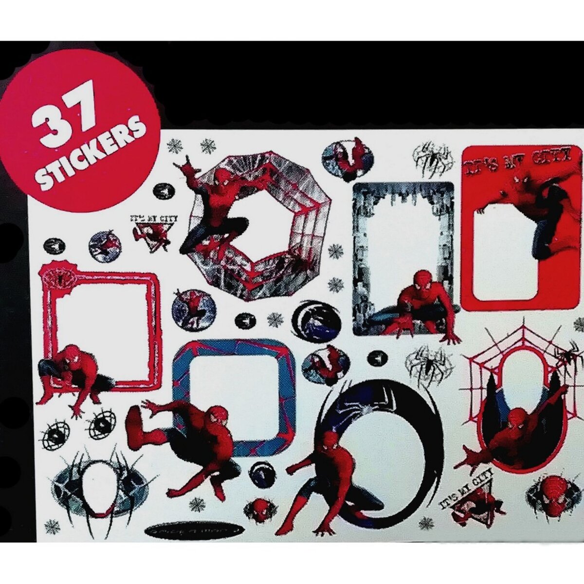  37 Stickers mural Spiderman cadre photo