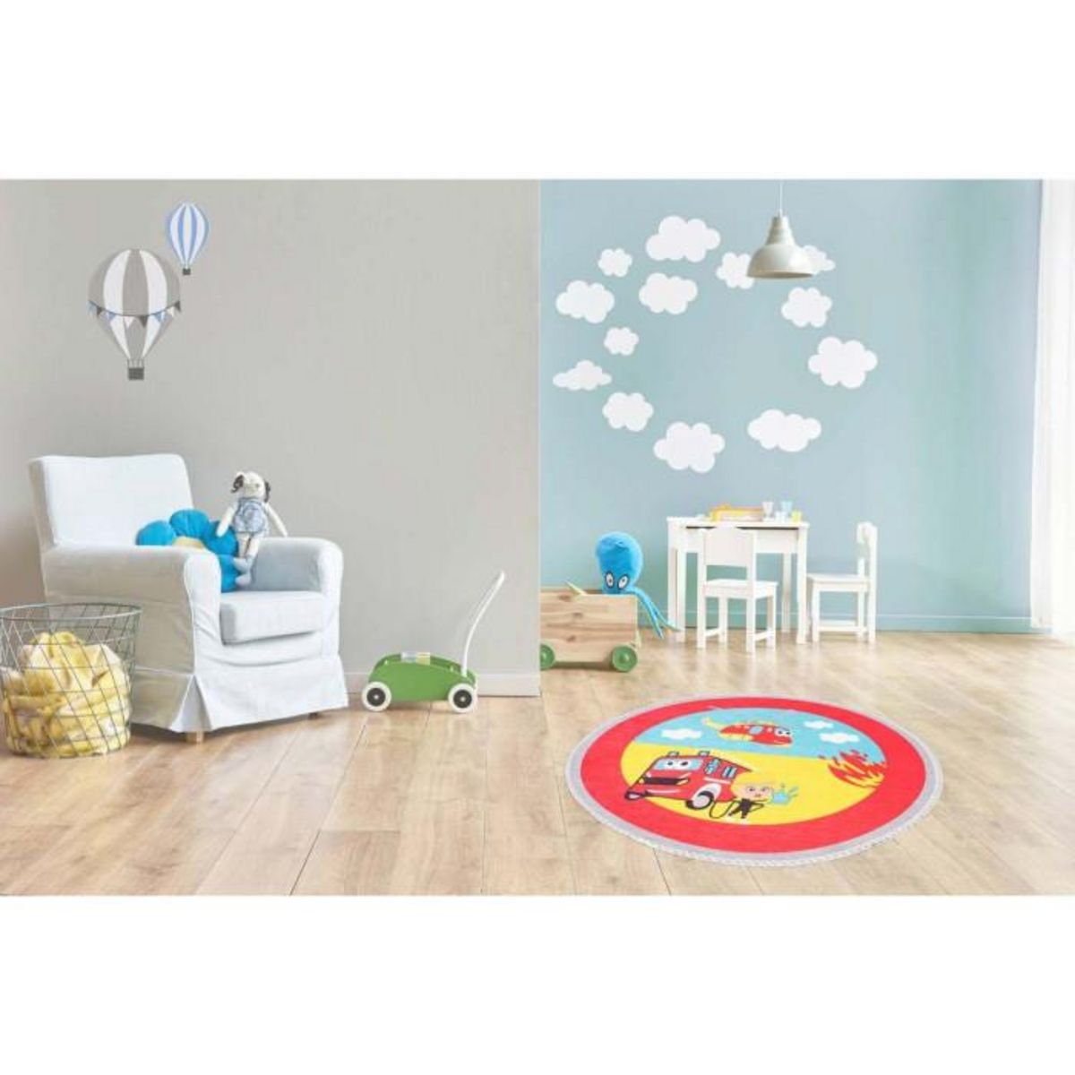 Paris Prix Tapis Enfant Imprimé  Playground III  160cm Multicolore