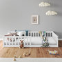 Voir la diapositive 3 : IDIMEX Lit enfant GUSTAVO type Montessori, couchage 90x190 cm, en pin massif