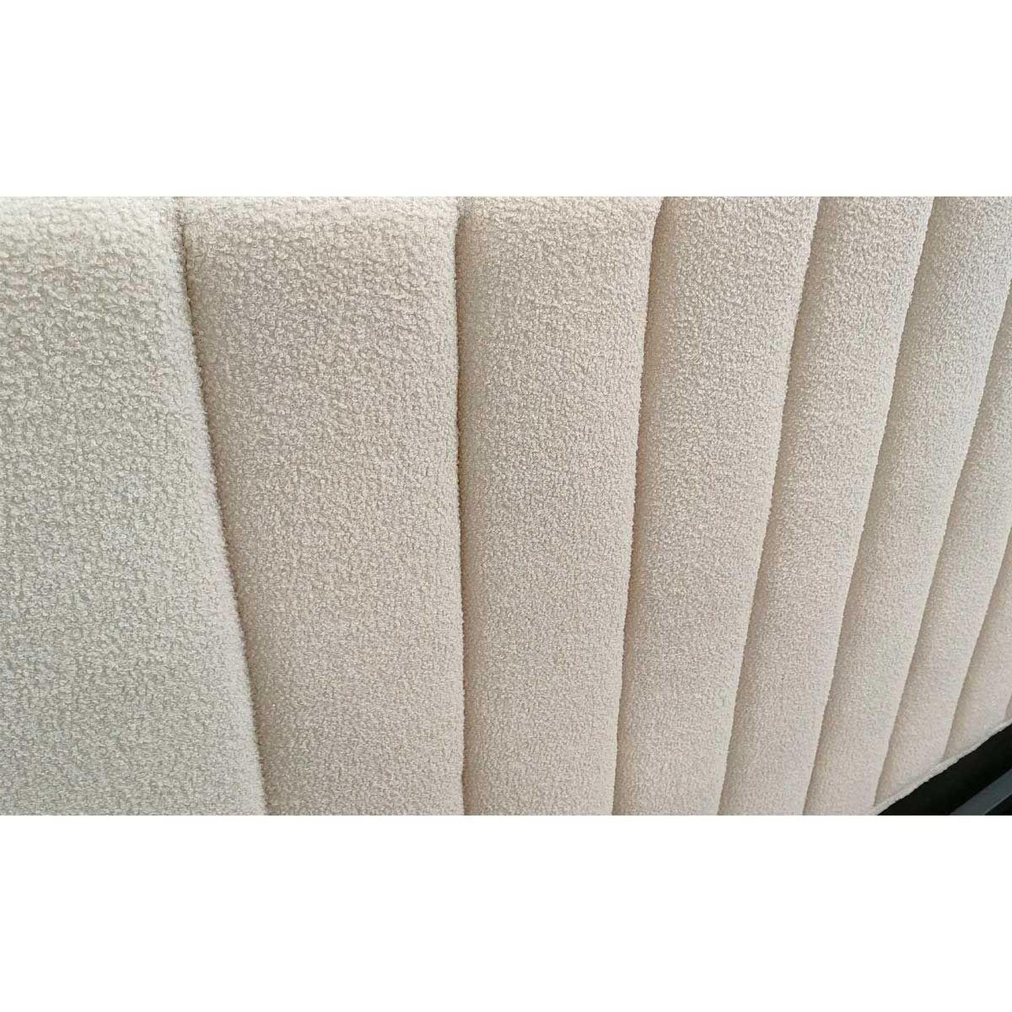 Voir la diapositive 3 : Paris Prix Lit coffre design bouclette  songa  180x200cm beige