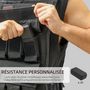 Voir la diapositive 4 : HOMCOM Gilet lesté 20 Kg ajustable - veste de poids réglable - bande réfléchissante - noir