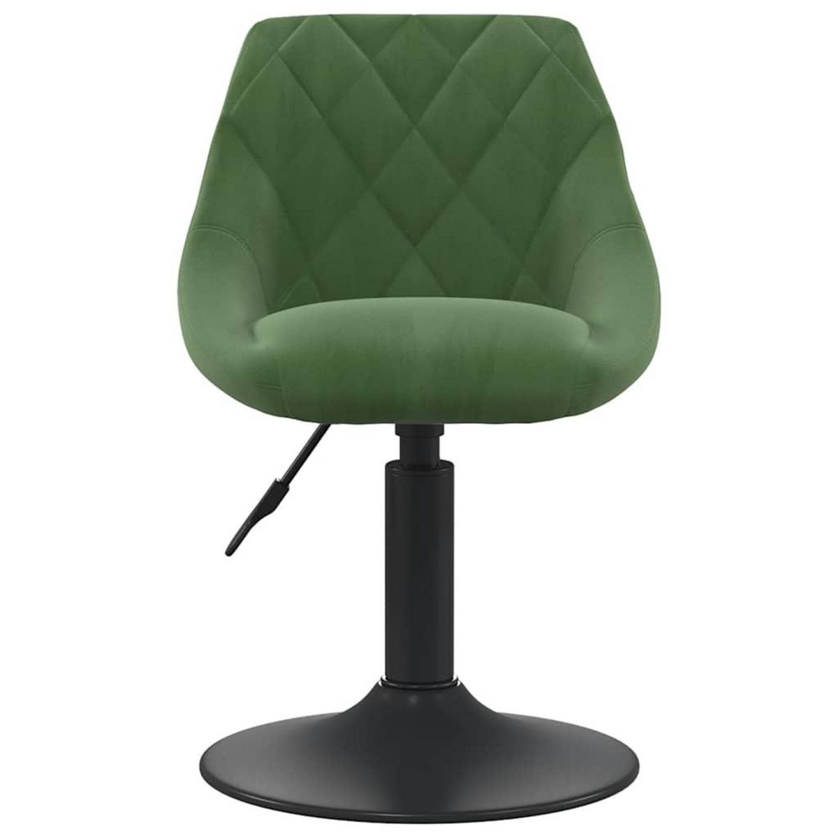 VIDAXL Tabouret de bar Vert fonce Velours