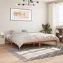 Voir la diapositive 1 : VIDAXL Cadre de lit sans matelas cire marron 180x200cm bois pin massif