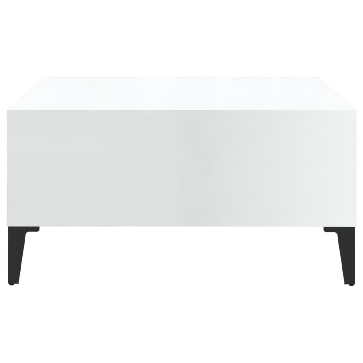 VIDAXL Table basse blanc brillant 60x60x30 cm bois d'ingenierie