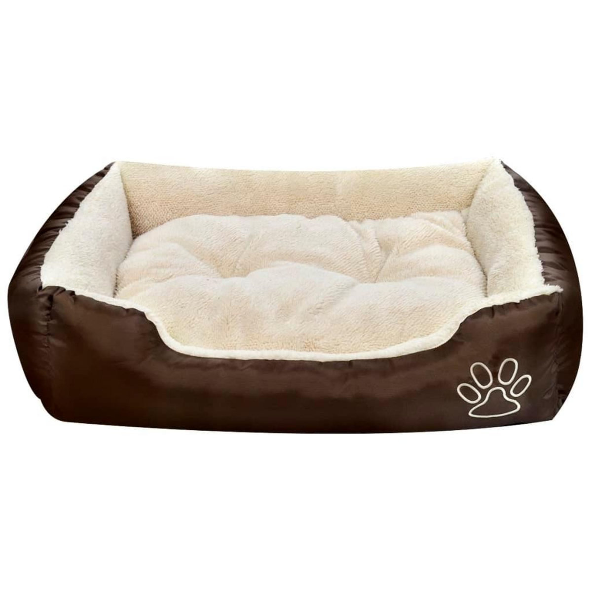 VIDAXL Lit chaud pour chiens avec coussin rembourre Taille M