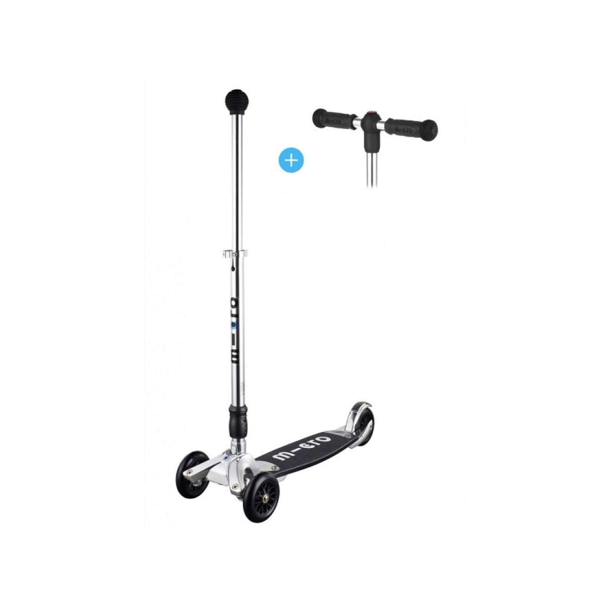 Micro Trottinette  Kickboard Original Silver T-Bar et Joystick interchangeable