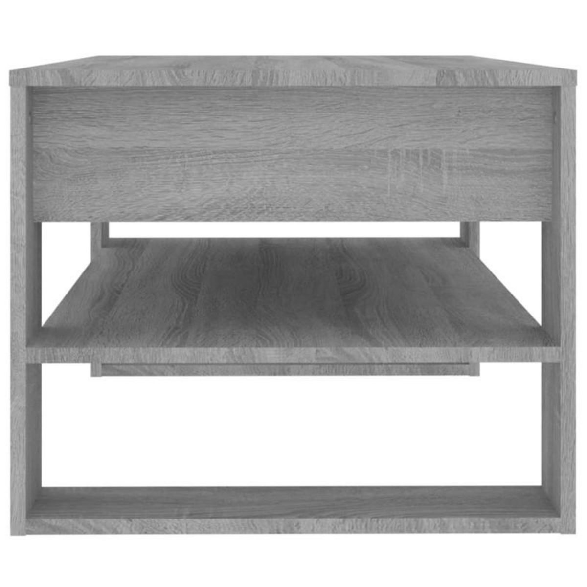 VIDAXL Table basse sonoma gris 102x55x45 cm bois d ingénierie