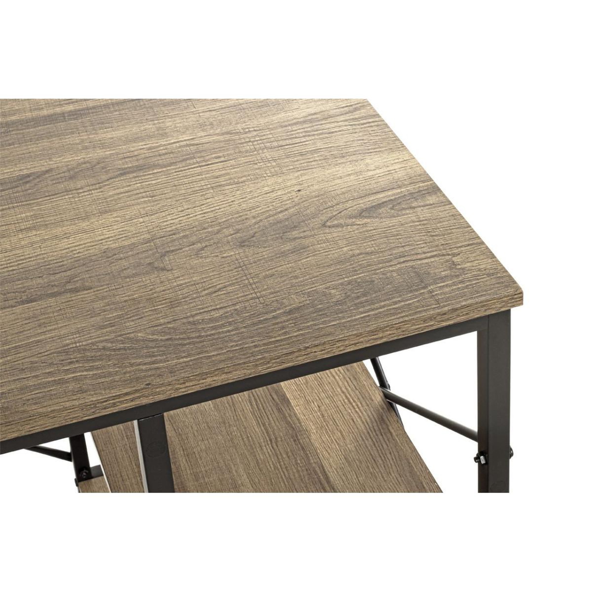 Voir la diapositive 5 : Paris Prix Bureau design 2 niches  ademo  120cm chêne & noir