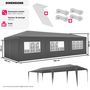 Voir la diapositive 6 : tectake Barnum Elasa 9x3m avec 8 éléments latéraux