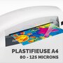 Voir la diapositive 4 : Fellowes Plastifieuse LUNAR A4 125 microns
